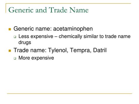 generic drug name vs trade